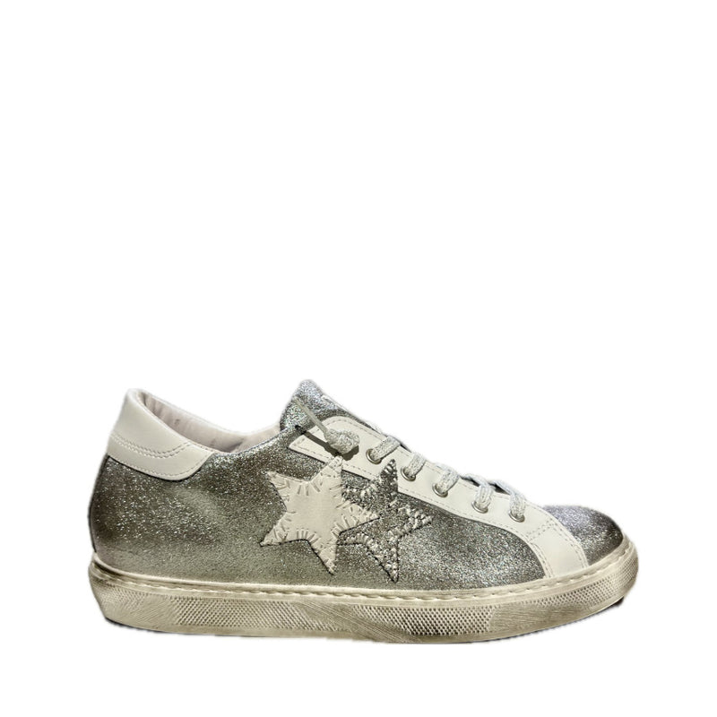 2STAR SNEAKERS B1328P ARGENTO - BIANCO