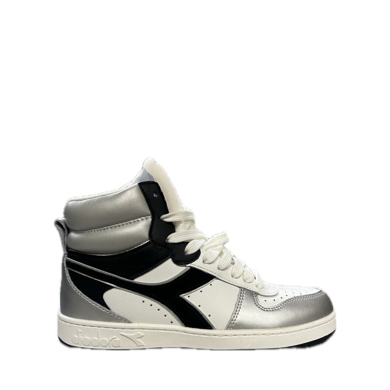 DIADORA SNEAKERS MAGIC BASKET MID SPACE WN BIANCO-ARGENTO