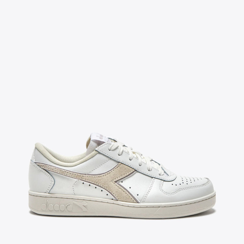 DIADORA SNEAKERS MAGIC BASKET LOW LEATHER WN BIANCO-VIOLA