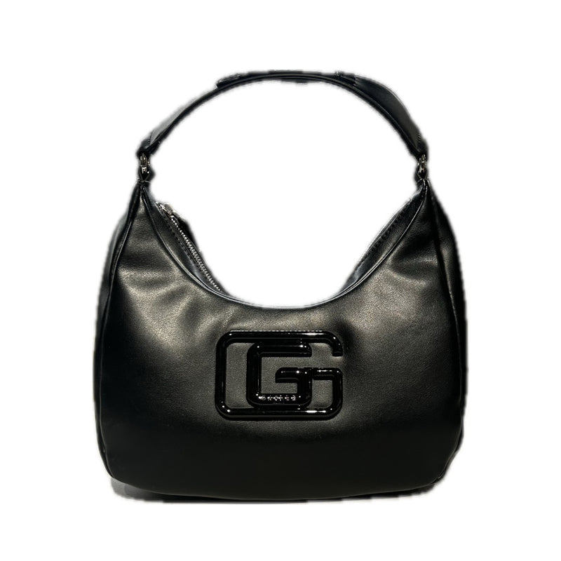 GAELLE BORSA GBADM5126 HOBO IN ECOPELLE CON MAXI LOGO NERO