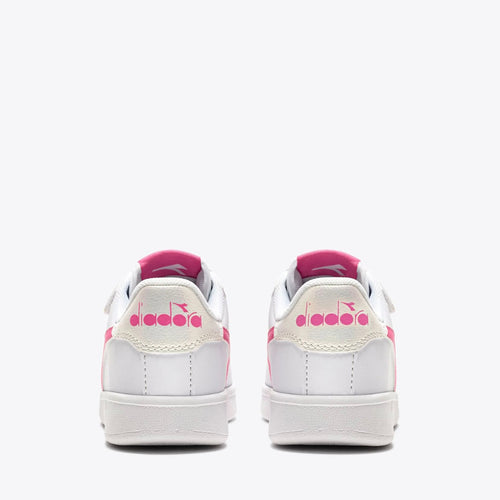 DIADORA SNEAKERS GAME P PS GIRL BIANCO-ROSA INCARNATO