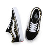 VANS SNEAKERS JN OLD SKOOL FLOCKED LEOPARD NERO-BIANCO