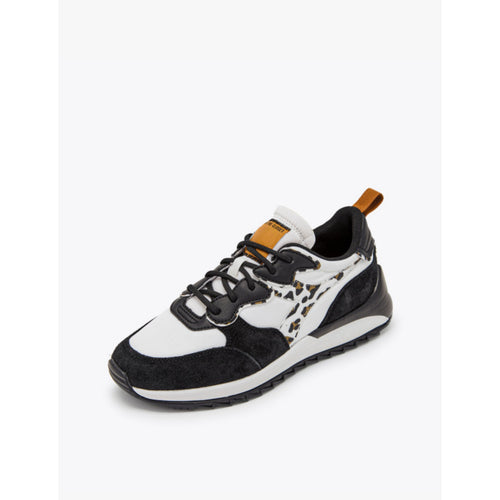 DIADORA SNEAKERS JOLLY ANIMALIER BIANCO-NERO